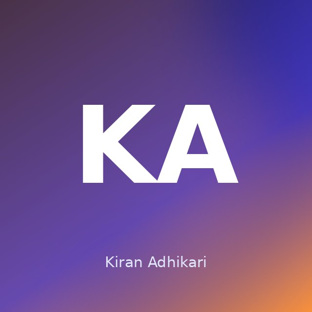 Kiran Adhikari